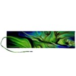 Fractal Art Pattern Abstract Fantasy Digital Roll Up Canvas Pencil Holder (L)