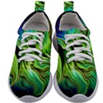 Fractal Art Pattern Abstract Fantasy Digital Kids Athletic Shoes