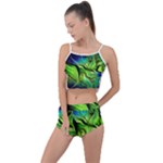 Fractal Art Pattern Abstract Fantasy Digital Summer Cropped Co-Ord Set