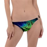 Fractal Art Pattern Abstract Fantasy Digital Ring Detail Bikini Bottoms