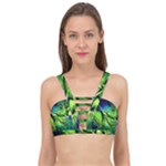 Fractal Art Pattern Abstract Fantasy Digital Cage Up Bikini Top