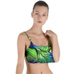 Fractal Art Pattern Abstract Fantasy Digital Layered Top Bikini Top 