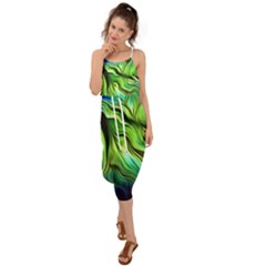 Waist Tie Cover Up Chiffon Dress 