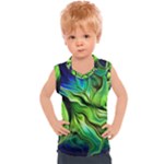 Fractal Art Pattern Abstract Fantasy Digital Kids  Sport Tank Top