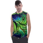 Fractal Art Pattern Abstract Fantasy Digital Men s Regular Tank Top