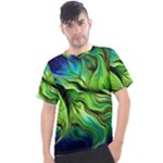 Fractal Art Pattern Abstract Fantasy Digital Men s Sport Top