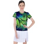 Fractal Art Pattern Abstract Fantasy Digital Women s Sports Top