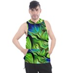 Fractal Art Pattern Abstract Fantasy Digital Men s Sleeveless Hoodie