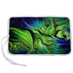 Fractal Art Pattern Abstract Fantasy Digital Pen Storage Case (M)