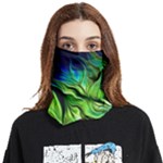 Fractal Art Pattern Abstract Fantasy Digital Face Covering Bandana (Two Sides)