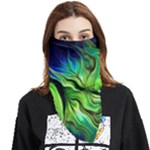 Fractal Art Pattern Abstract Fantasy Digital Face Covering Bandana (Triangle)