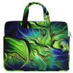 Fractal Art Pattern Abstract Fantasy Digital MacBook Pro 16  Double Pocket Laptop Bag 