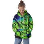 Fractal Art Pattern Abstract Fantasy Digital Kids  Oversized Hoodie