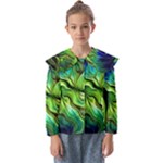 Fractal Art Pattern Abstract Fantasy Digital Kids  Peter Pan Collar Blouse