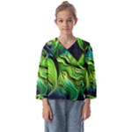 Fractal Art Pattern Abstract Fantasy Digital Kids  Sailor Shirt