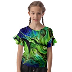 Kids  Cut Out Flutter Sleeves 