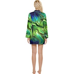 Long Sleeve Satin Robe 
