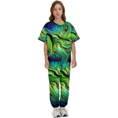 Kids  T-Shirt and Pants Sports Set 