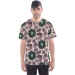 Floral Flower Spring Rose Watercolor Wreath Men s Sport Mesh Tee