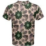 Floral Flower Spring Rose Watercolor Wreath Men s Cotton Tee