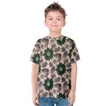 Floral Flower Spring Rose Watercolor Wreath Kids  Cotton Tee