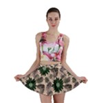 Floral Flower Spring Rose Watercolor Wreath Mini Skirt