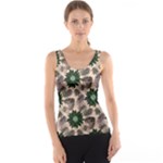 Floral Flower Spring Rose Watercolor Wreath Tank Top