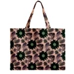 Floral Flower Spring Rose Watercolor Wreath Zipper Mini Tote Bag