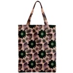 Floral Flower Spring Rose Watercolor Wreath Zipper Classic Tote Bag