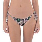 Floral Flower Spring Rose Watercolor Wreath Reversible Bikini Bottoms