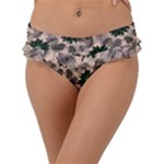 Floral Flower Spring Rose Watercolor Wreath Frill Bikini Bottoms