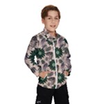 Floral Flower Spring Rose Watercolor Wreath Kids  Windbreaker