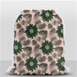 Floral Flower Spring Rose Watercolor Wreath Drawstring Bag (Small)