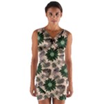 Floral Flower Spring Rose Watercolor Wreath Wrap Front Bodycon Dress