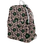 Floral Flower Spring Rose Watercolor Wreath Top Flap Backpack