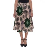 Floral Flower Spring Rose Watercolor Wreath Perfect Length Midi Skirt