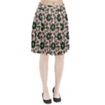 Floral Flower Spring Rose Watercolor Wreath Pleated Skirt