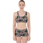 Floral Flower Spring Rose Watercolor Wreath Work It Out Gym Set