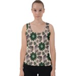 Floral Flower Spring Rose Watercolor Wreath Velvet Tank Top