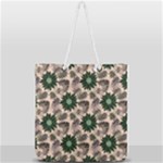 Floral Flower Spring Rose Watercolor Wreath Full Print Rope Handle Tote (Large)