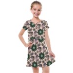 Floral Flower Spring Rose Watercolor Wreath Kids  Cross Web Dress