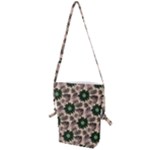 Floral Flower Spring Rose Watercolor Wreath Folding Shoulder Bag