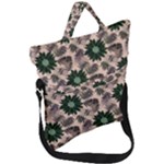 Floral Flower Spring Rose Watercolor Wreath Fold Over Handle Tote Bag