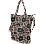 Floral Flower Spring Rose Watercolor Wreath Shoulder Tote Bag