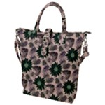 Floral Flower Spring Rose Watercolor Wreath Buckle Top Tote Bag