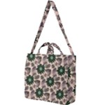 Floral Flower Spring Rose Watercolor Wreath Square Shoulder Tote Bag