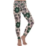 Floral Flower Spring Rose Watercolor Wreath Kids  Lightweight Velour Classic Yoga Leggings