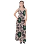 Floral Flower Spring Rose Watercolor Wreath Sleeveless Velour Maxi Dress