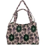 Floral Flower Spring Rose Watercolor Wreath Double Compartment Shoulder Bag