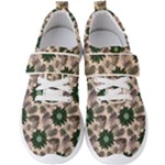 Floral Flower Spring Rose Watercolor Wreath Men s Velcro Strap Shoes